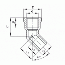 Соединительные элементы ARCALUB.ANGLE-45 INA Соединительные элементы ARCALUB.ANGLE-45 INA